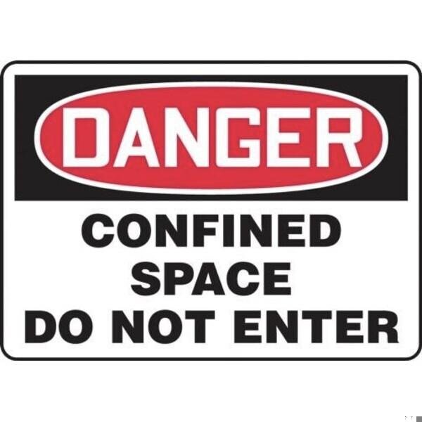 Accuform OSHA DANGER SAFETY SIGN CONFINED MCSP040VP MCSP040VP - main